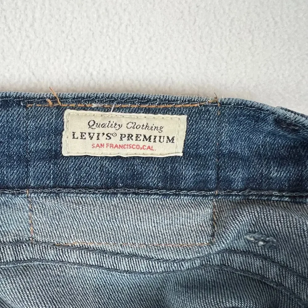 Levis 511 Jeans Mens 42x30 Blue Denim San Francisco Premium Big E Dark‎ Wash